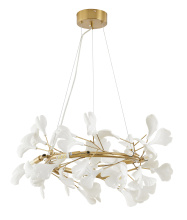 Bethel International CX01C24BR - Round Brass Frame Chandelier